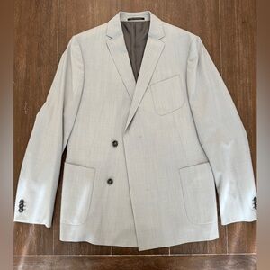 Ermenegildo Z Zegna Atelier Light Gray Wool Suit EU 48 US 38R